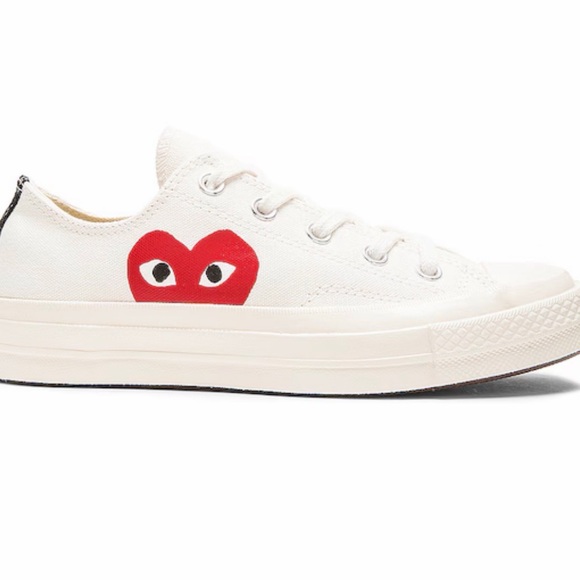 Comme des Garcons Cream and Red Sneakers - Picture 9 of 16